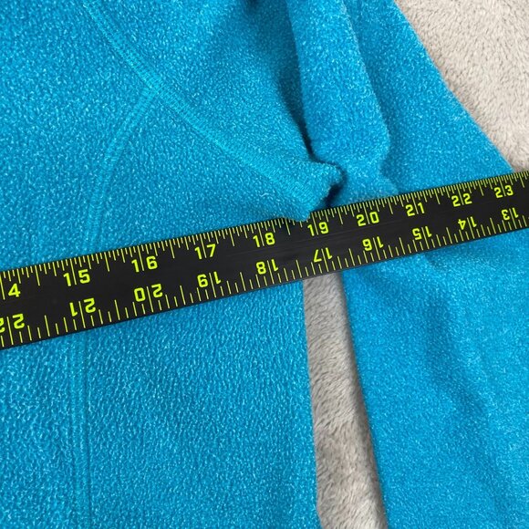 L.L.Bean Women Jacket Medium Full Zip Mock Fleece Neck Cozy Outdoors Casual Blue - Picture 5 of 10